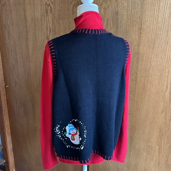 EUC Ladies Festive Holiday Vest - Picture 5 of 13